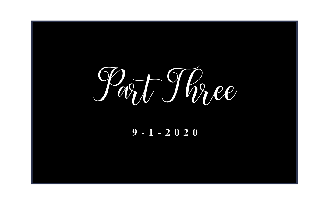black square with part three and 9-1-2020 in center