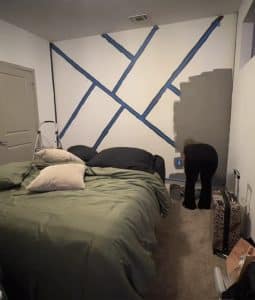 painting a wall