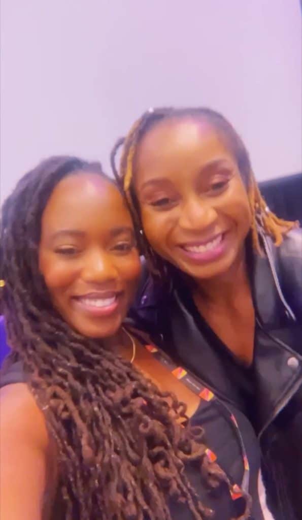 african woman stella ihenacho and american woman airess rembert