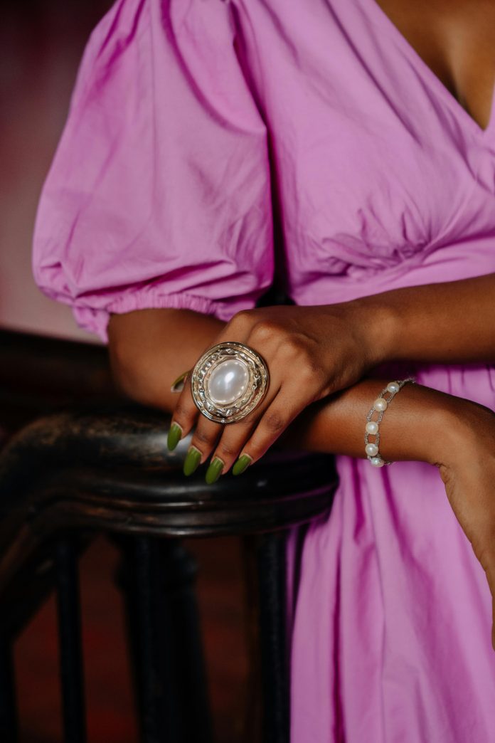 black woman black woman purple dress